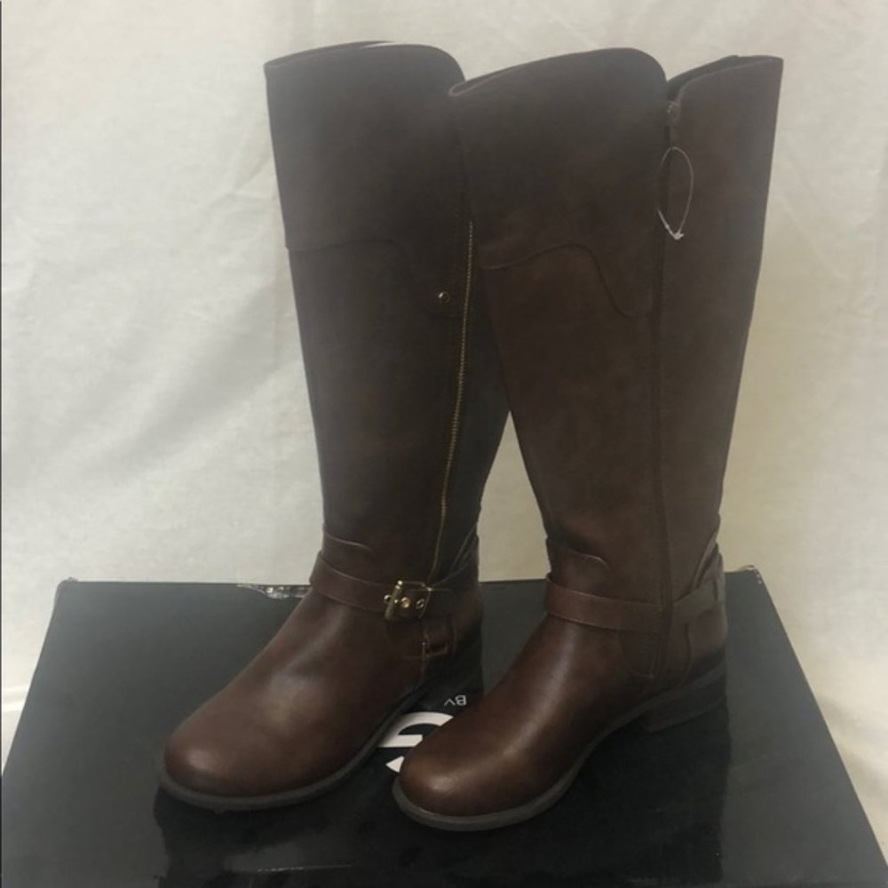 Guess Womens Harson 5 Wide Calf Faux Leather8 Wide